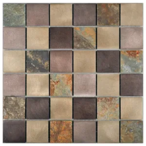 Mozaiek Tegel Slate Alu 30x30x0,8 cm (Prijs per stuk)